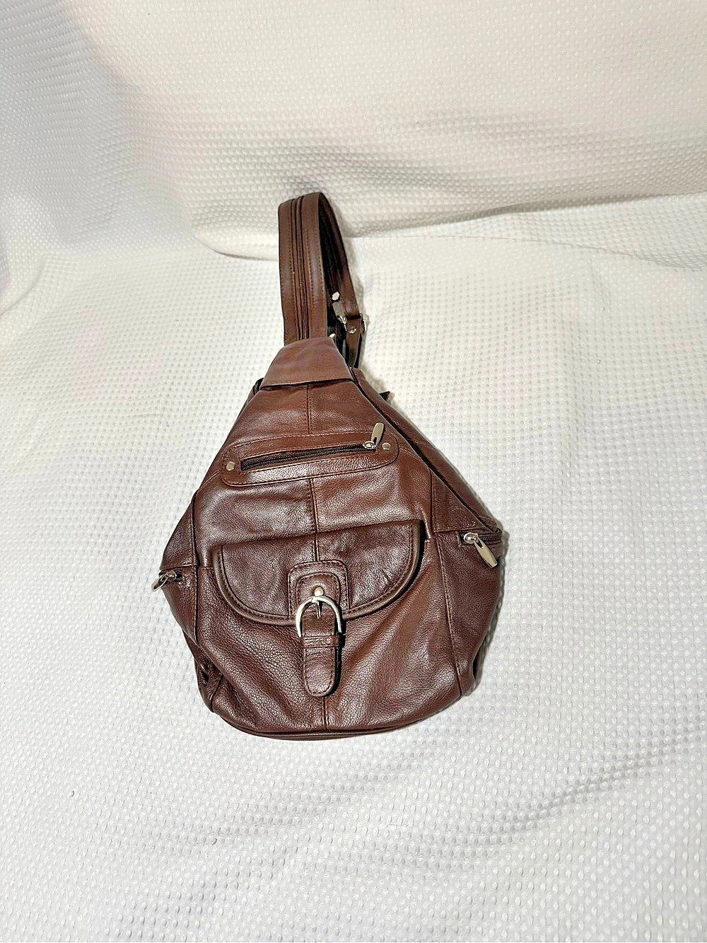 Leather Brown Leather Backpack
